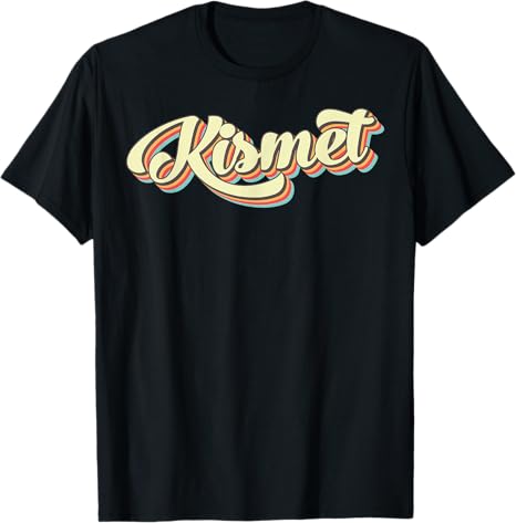 Kismet TShirt Retro Art Baseball Font Vintage T-Shirt