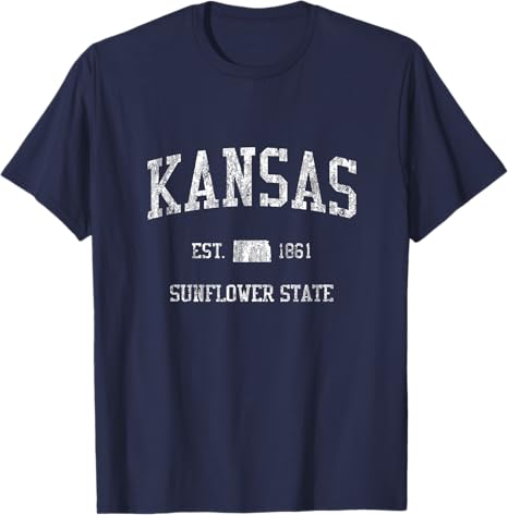 Retro Kansas Vintage Sports Design T-Shirt